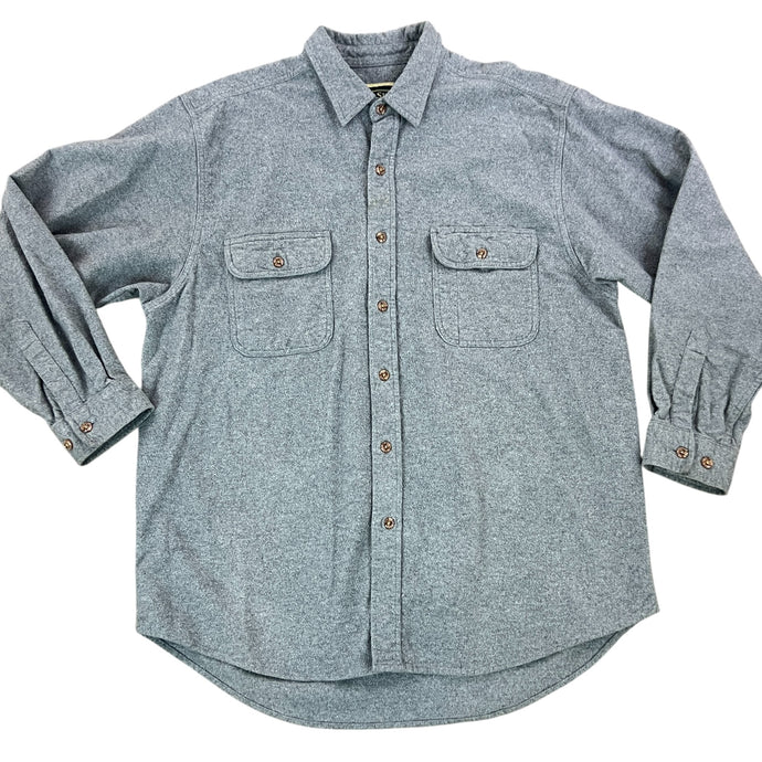 Field & Stream 100% Cotton Flannel Long Sleeve Gray Size XL