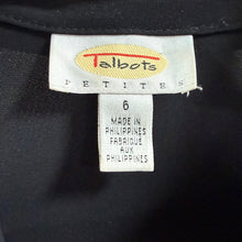 Load image into Gallery viewer, Black Vintage Talbots Shirt Dress Size 6
