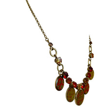 Load image into Gallery viewer, Danish Design Orange Pendant Coin Charm Necklace
