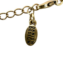 Load image into Gallery viewer, Danish Design Orange Pendant Coin Charm Necklace
