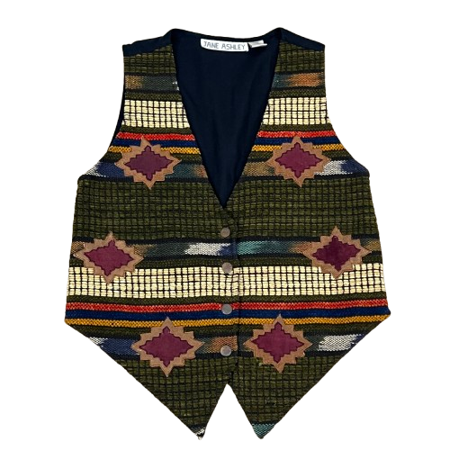 Vintage Tapestry Vest Size Medium