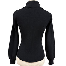 Load image into Gallery viewer, Vintage St. John Knits Black Knit Cardigan Crystal Floral Buttons XS-Small
