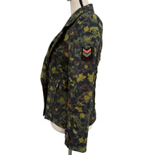 Load image into Gallery viewer, Nicole Miller Artelier Floral Camo Moto Jacket Small
