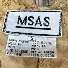 Load image into Gallery viewer, Vintage 90s Patchwork Rayon Overalls Size Small
