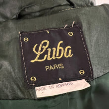 Load image into Gallery viewer, 80s Full Length Green Trench Rain Coat Size 9/10
