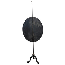 Load image into Gallery viewer, Antique Victorian Tole Fire Screen w Adjustable Cast iron Pole
