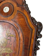 Load image into Gallery viewer, Victorian Eastlake Rosewood Wall Cabinet with Brass Floral &amp; Mother of Pearl Inlay
