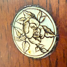 Load image into Gallery viewer, Victorian Eastlake Rosewood Wall Cabinet with Brass Floral &amp; Mother of Pearl Inlay
