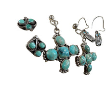 Load image into Gallery viewer, Vintage Southwestern Silver &amp; Turquoise Earrings Curated Set
