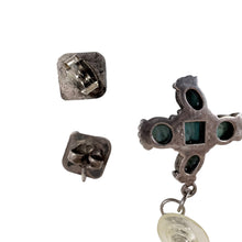 Load image into Gallery viewer, Vintage Southwestern Silver &amp; Turquoise Earrings Curated Set
