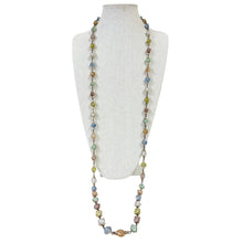 Load image into Gallery viewer, 1950s West Germany Multi-Color Lucite Station Flapper Necklace 52"

