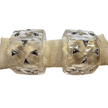 Load image into Gallery viewer, Clear Lucite Studded Chunky Bangle Bracelets
