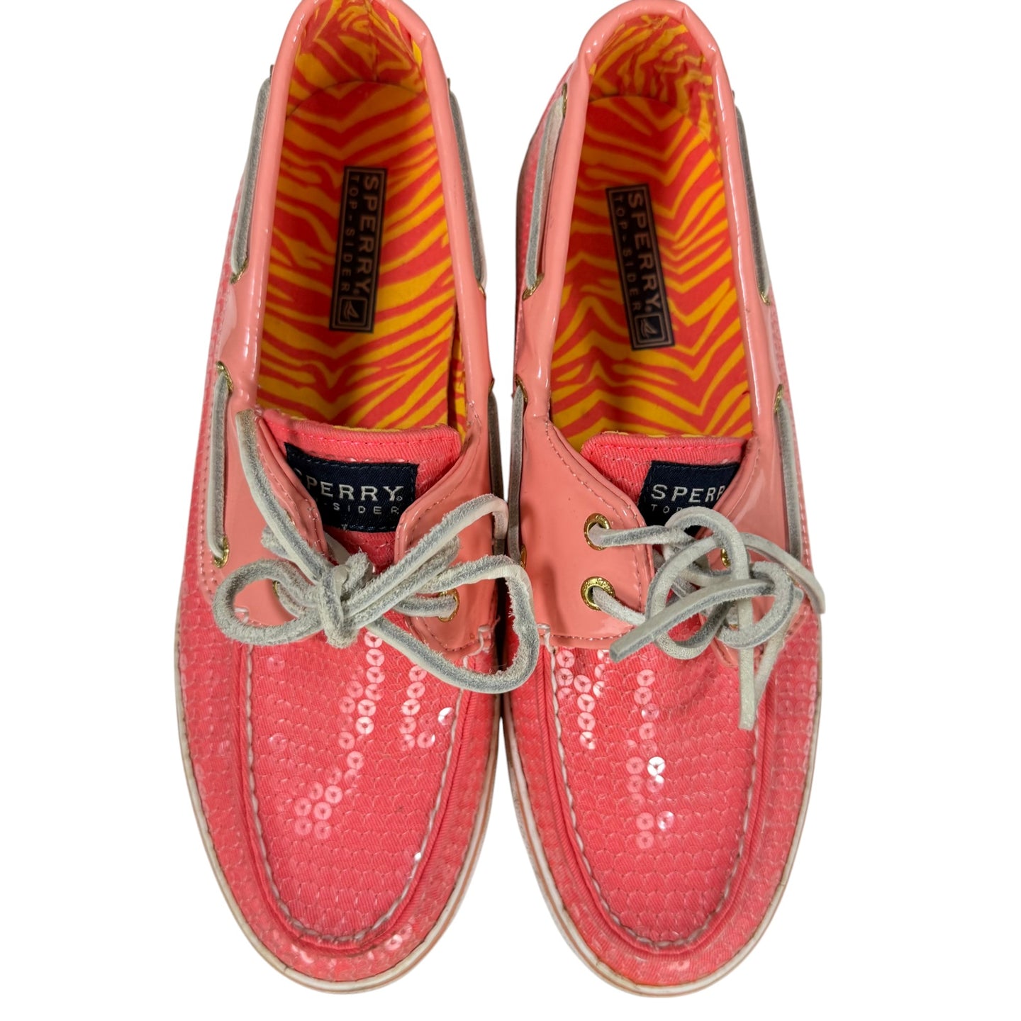 Sperry Sequin Boat Shoes Size 8.5