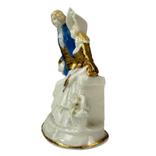 Load image into Gallery viewer, Vintage German Porcelain Figurine Courting Couple Rococo Style
