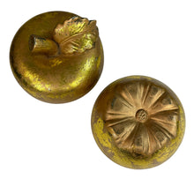 Load image into Gallery viewer, Vintage Golden Gilded Apple Trinket Box
