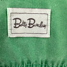 Load image into Gallery viewer, Vintage 80s Betty Barclay 100% Cotton Shirt Dress in Kelly Green Size Large
