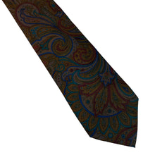 Load image into Gallery viewer, Vintage Ermenegildo Zegna Silk Tie – Bold Paisley, Made in Italy, 1990s Luxury Menswear

