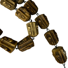 Load image into Gallery viewer, Vintage Jumbo Wall Rosary – Carved Faux Ivory Crucifix, Madonna &amp; Child, Oversized Catholic Beads
