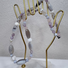 Load image into Gallery viewer, Vintage Beaded Necklace Semi Precious Pastel Stones
