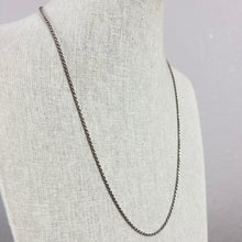 Load image into Gallery viewer, 925 Sterling Silver Wheat Chain Necklace 24&quot; Italy
