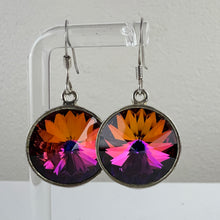 Load image into Gallery viewer, Crystal Vitrail Dangle Drop Earrings 1.5&quot; Drop Multicolor Crystal
