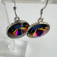 Load image into Gallery viewer, Crystal Vitrail Dangle Drop Earrings 1.5&quot; Drop Multicolor Crystal
