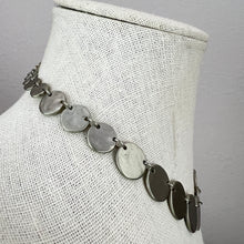 Load image into Gallery viewer, Anne Taylor Silver Tone Disk Chain Necklace 16&quot;
