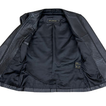 Load image into Gallery viewer, Cropped Black Leather Jacket Size XS
