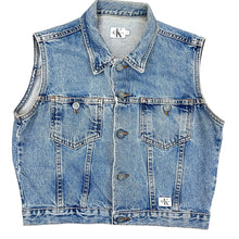Load image into Gallery viewer, CK Jeans Cotton Denim Vest Size Large

