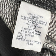 Load image into Gallery viewer, Ralph Lauren Dark Gray Weekender Jeans with Red Piping Size 2
