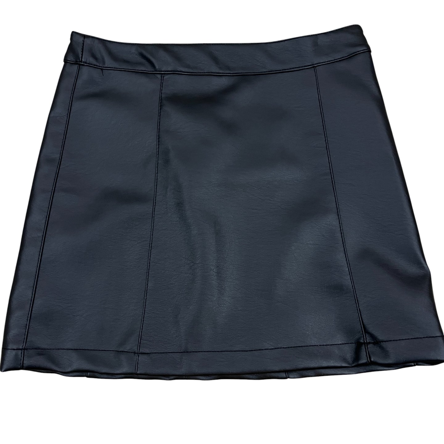 Black Faux Leather Miniskirt Size Medium