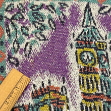 Load image into Gallery viewer, Rare Vintage 80s Missoni Paris Postcard Intarsia Knit Sweater Size Large
