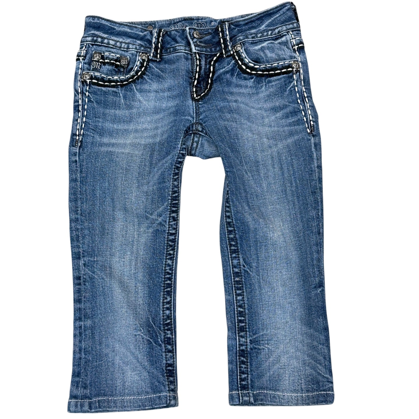 Miss Me Y2K low rise Bermuda Denim Shorts