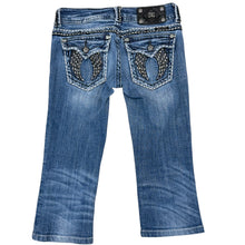 Load image into Gallery viewer, Miss Me Y2K Low Rise Bermuda Denim Shorts Size 26&quot;
