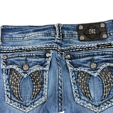 Load image into Gallery viewer, Miss Me Y2K Low Rise Bermuda Denim Shorts Size 26&quot;
