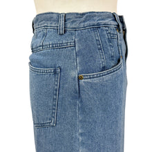 Load image into Gallery viewer, Vintage 90s Midi Cotton Denim Pencil Skirt Size 6P
