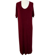 Load image into Gallery viewer, 90s Matte Jersey Long Short Sleeve Dress 2X

