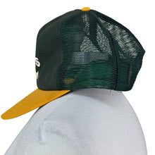 Load image into Gallery viewer, VTG 80s Oakland A&#39;s Mesh Trucker Snap Back Hat
