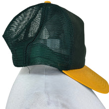 Load image into Gallery viewer, VTG 80s Oakland A&#39;s Mesh Trucker Snap Back Hat
