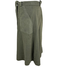 Load image into Gallery viewer, Tommy Hil Olive A-line Midi Skirt Size 2
