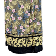 Load image into Gallery viewer, 90s Long Floral Rayon Faux Wrap Skirt Small
