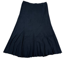 Load image into Gallery viewer, 90s Long Black Cotton Crinkle Skirt Size XL
