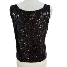Load image into Gallery viewer, Lafayette 148 Black Sequin Tank Top Size Large
