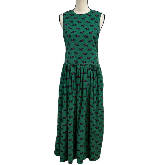 Vintage 90s Scottie Dog Sleeveless Dress Size Mediun