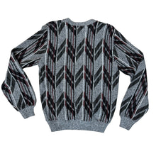 Load image into Gallery viewer, 80s Wool Blend Pullover Chevron Knit Sweater Size Medium

