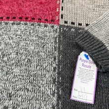 Load image into Gallery viewer, 90s Color Block Knit Sweater Size Large

