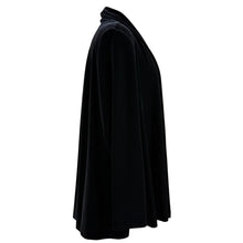 Load image into Gallery viewer, 90s/00s Black Velvet Open Front Jacket Size 10 Misses
