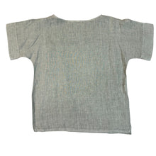 Load image into Gallery viewer, Boxy Sage Green Linen Short Sleeve Top Made in Italy Size Large
