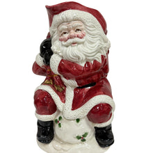 Load image into Gallery viewer, Vintage Fitz and Floyd Santa Pitcher 2 QT
