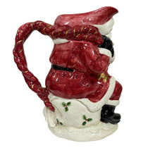 Load image into Gallery viewer, Vintage Fitz and Floyd Santa Pitcher 2 QT
